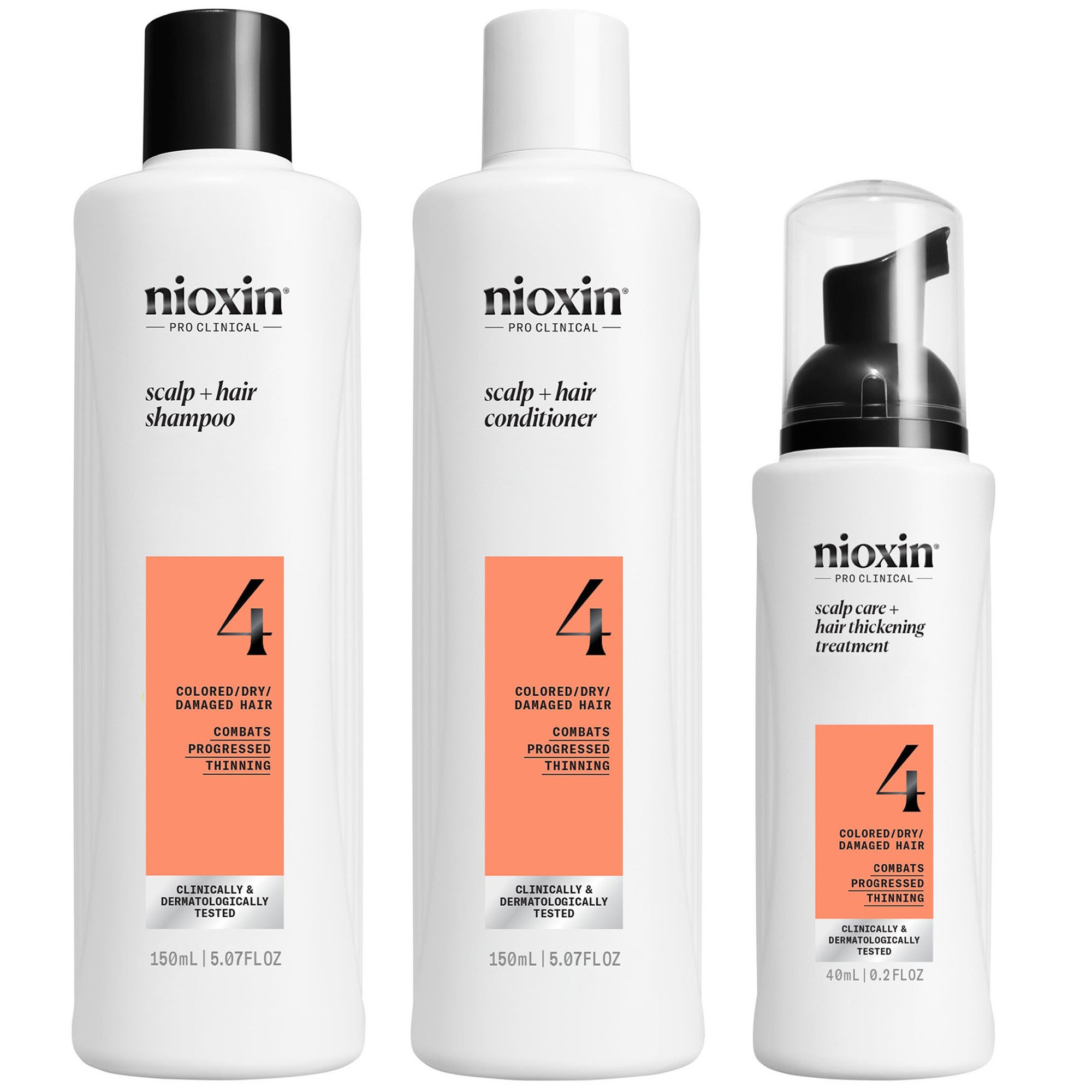 Nioxin Scalp & Hair Promo System 4 Shampoo 150ml & Conditioner 150ml & Treatment Serum 40ml