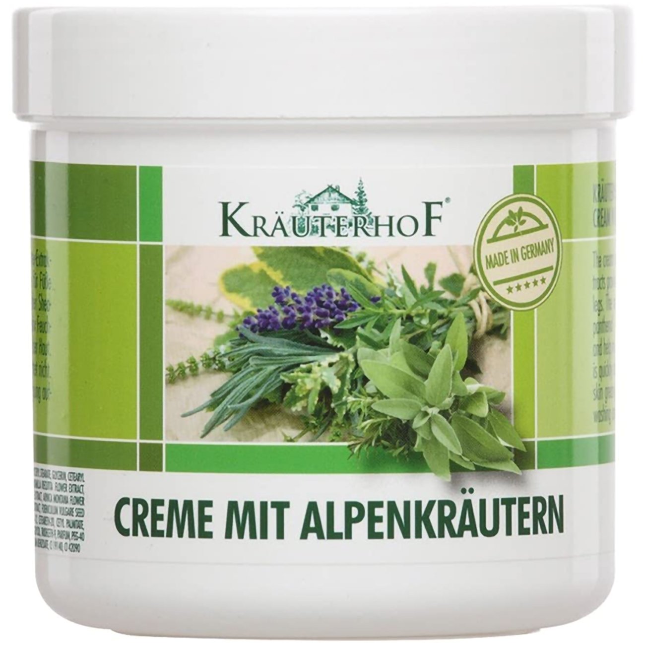 Krauterhof Krauterhof Cream with Alpine Herbs Κρέμα Ποδιών με Βότανα των Άλπεων για Αντισηπτική, Καταπραϋντική & Θρεπτική Δράση 250ml