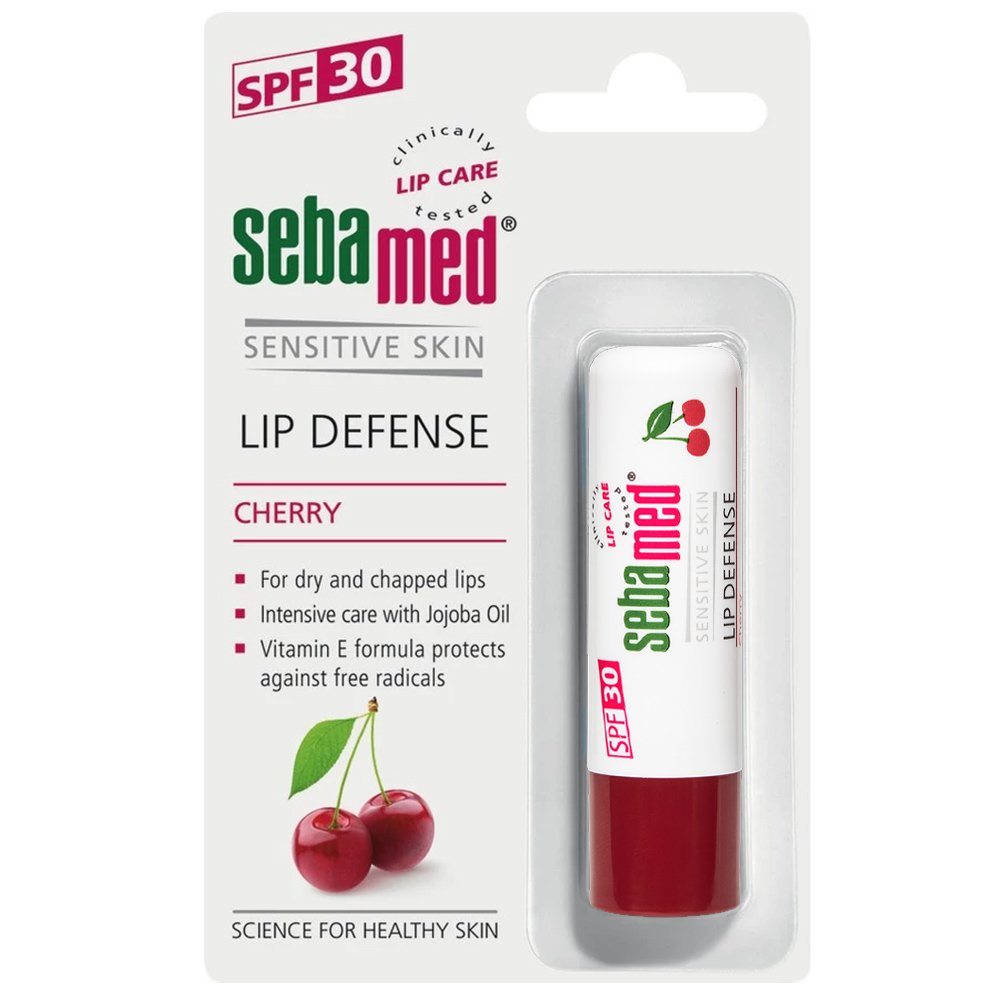 Sebamed Sebamed Lip Defense Stick Spf30 Φροντίδα για Ξηρά & Σκασμένα Χείλη με Υψηλή Αντηλιακή Προστασία 4.8g - Cherry