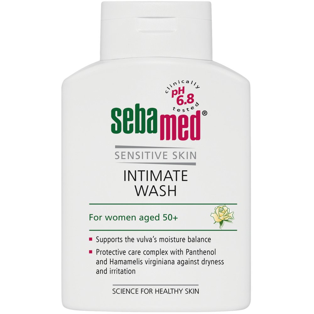 Sebamed Sebamed Feminine Intimate Wash pH 6.8 for Women Aged 50+, Υγρό Καθαρισμού της Ευαίσθητης Περιοχής για Γυναίκες Μετά την Εμμηνόπαυση 200ml