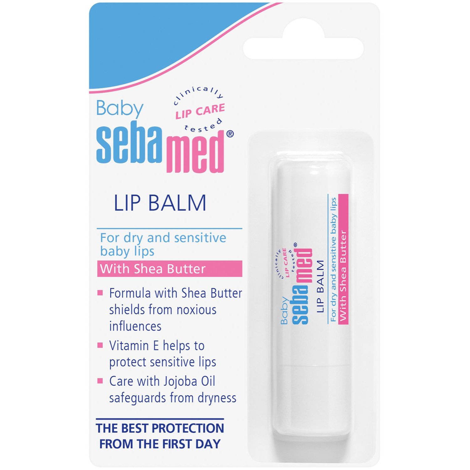 Sebamed Sebamed Baby Lip Balm Φροντίδα χειλιών με Βούτυρο Καριτέ για Βρέφη 4.8g