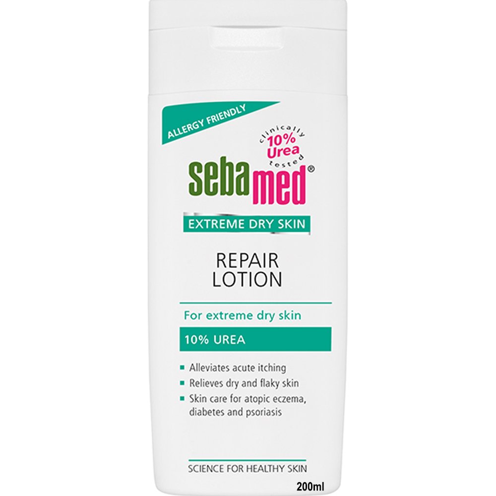 Sebamed Sebamed Extreme Dry Skin Repair Lotion 10% Urea Ανακουφιστική Λοσιόν με Ουρία 10% για Πολύ Ξηρές & Αφυδατωμένες Επιδερμίδες 200ml