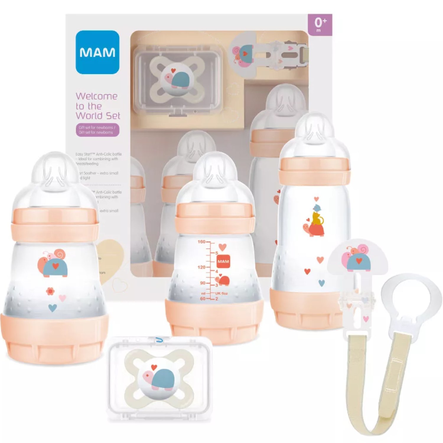 Mam Mam Promo Gift Set Welcome to the World 0m+, 1 Τεμάχιο, Κωδ 660G - Πορτοκαλί / Κρεμ