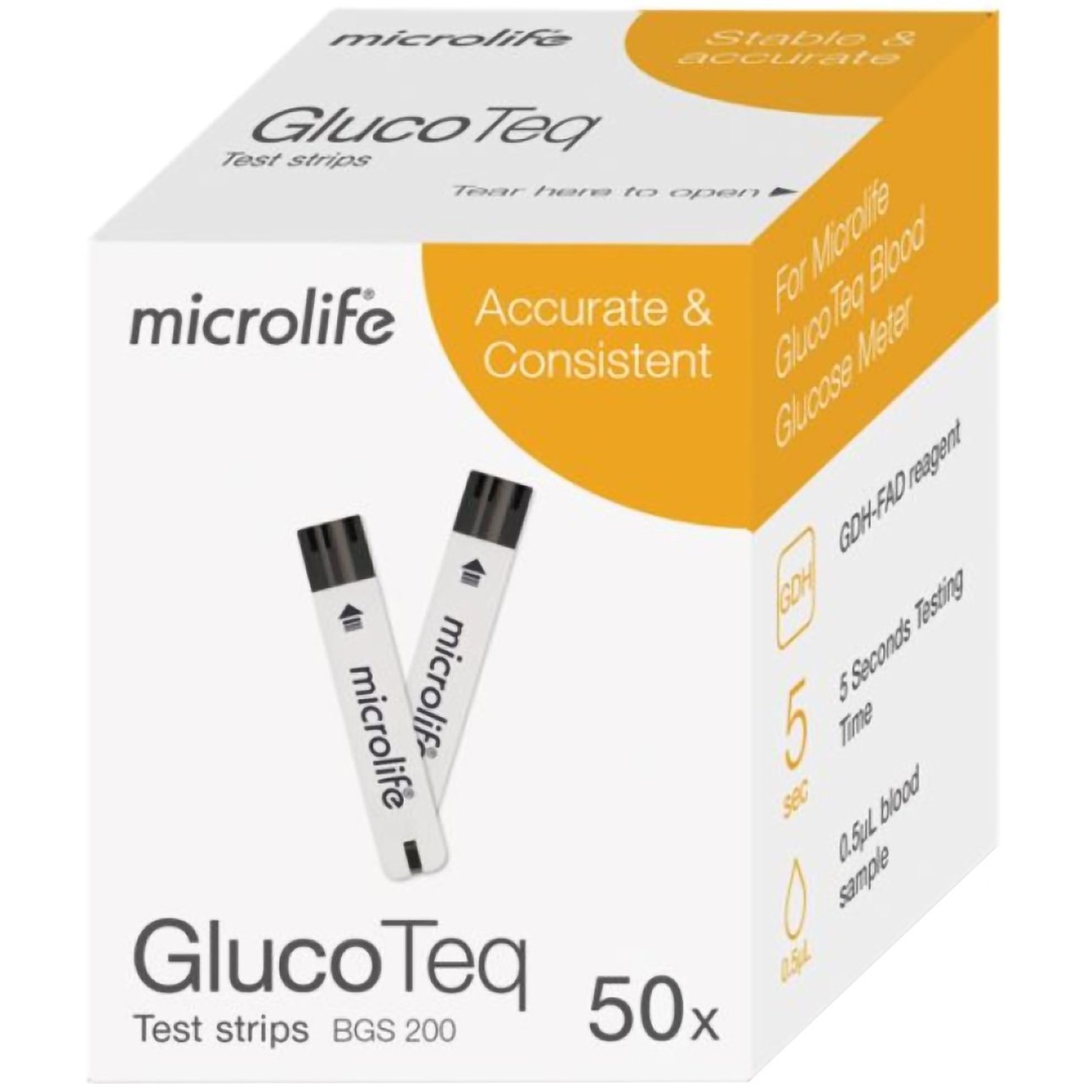 Microlife Microlife GlucoTeq Test Strips Ταινίες Μέτρησης Σακχάρου 50 Τεμάχια