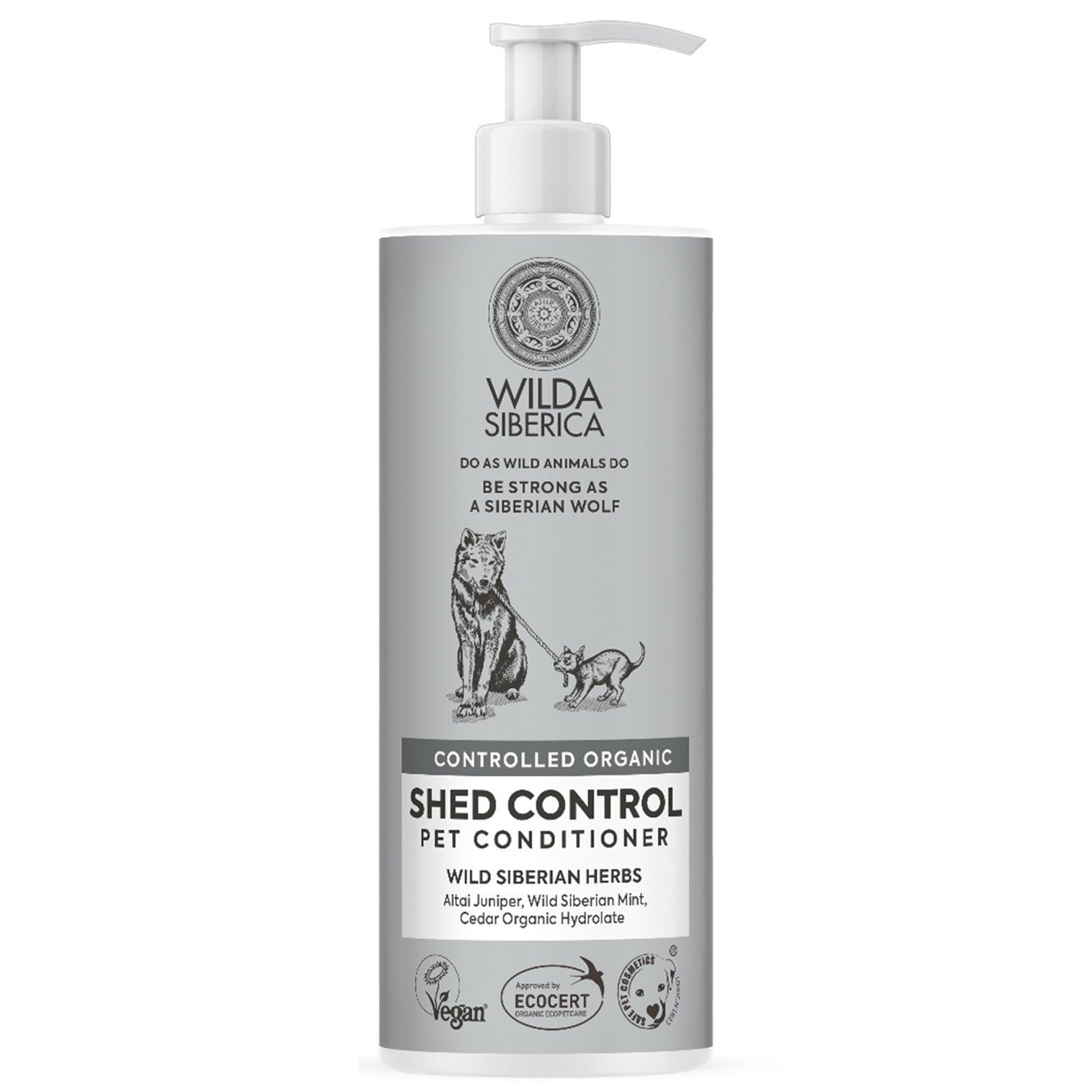 Natura Siberica Natura Siberica Wilda Organic Shed Control Pet Conditioner Οργανική Μαλακτική Κρέμα για το Τρίχωμα Κατοικιδίων με Έντονη Τριχόπτωση 400ml