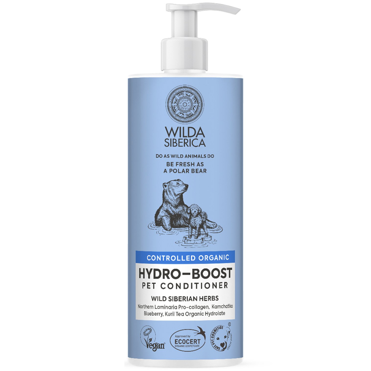 Natura Siberica Natura Siberica Wilda Organic Hydro-Boost Pet Conditioner Οργανική Μαλακτική Κρέμα Ενυδάτωσης για Κατοικίδια με Ξηρό Τρίχωμα 400ml