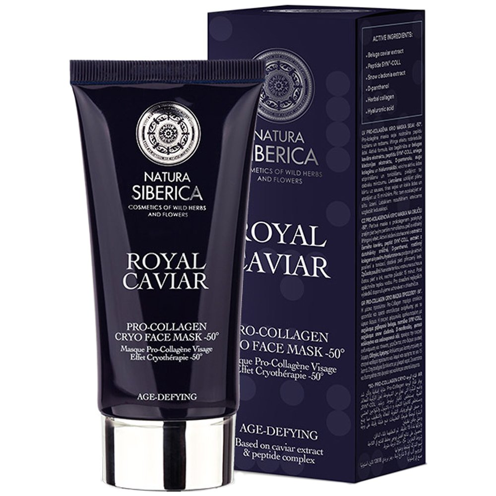 Natura Siberica Natura Siberica Royal Caviar Pro-Collagen Cryo Face Mask -50°C Μάσκα Προσώπου με Φυτικό Κολλαγόνο για Ελαστικότητα & Λάμψη 75ml