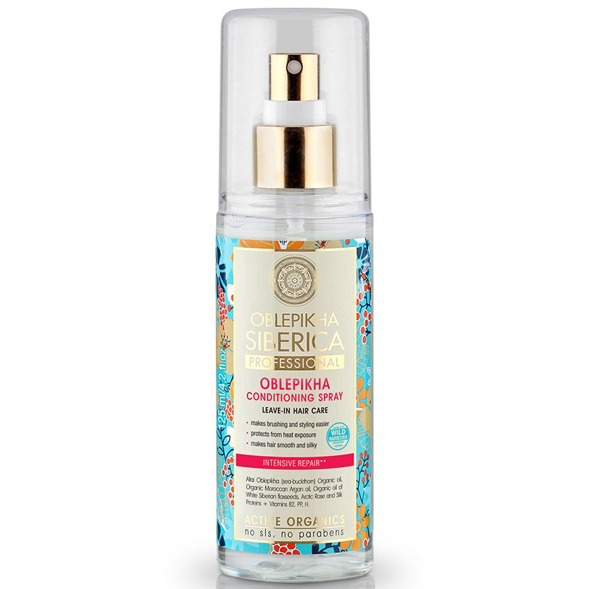 Natura Siberica Natura Siberica Oblepikha Conditioning Spray Leave in Μαλακτικό Spray Μαλλιών Εντατικής Ενυδάτωσης & Επανόρθωσης, Κατάλληλο για Όλους τους Τύπους 125ml