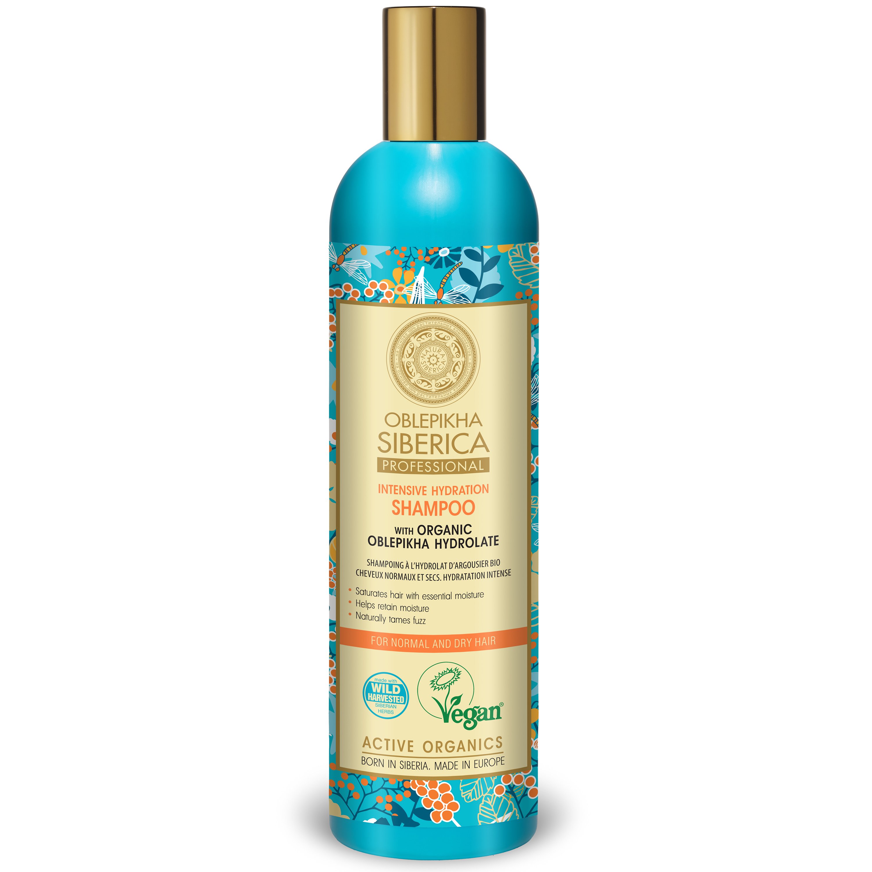 Natura Siberica Natura Siberica Oblepikha Intensive Hydration Shampoo Σαμπουάν Εντατικής Ενυδάτωσης για Κανονικά, Ξηρά Μαλλιά 400ml