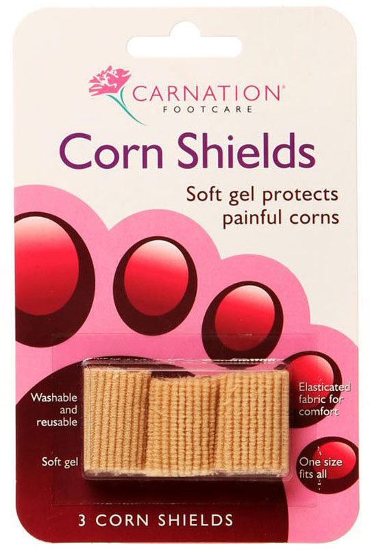 Carnation Carnation Corn Shields Πλήρως επενδυμένο και ενισχυμένο με Polymergel για μέγιστη προστασία 3τμχ