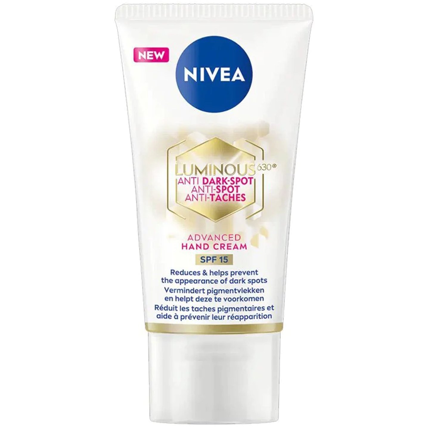 Nivea Nivea Luminous 630 Anti Spot Advanced Hand Cream Spf15 Κρέμα Χεριών με Υαλουρονικό Οξύ Κατά των Πανάδων 50ml