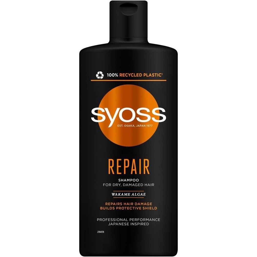 Syoss Syoss Repair Shampoo for Dry Damaged Hair Σαμπουάν για Επανόρθωση των Ξηρών - Τραυματισμένων Μαλλιών 440ml