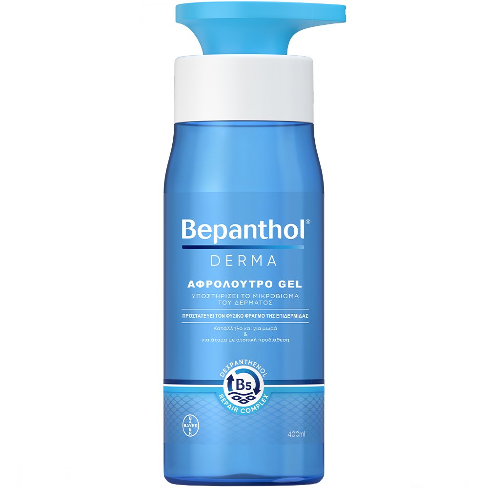 Bepanthol Bepanthol Derma Daily Shower Gel Αφρόλουτρο για Ξηρές & Ευαίσθητες Επιδερμίδες, Χωρίς Σάπωνες 400ml