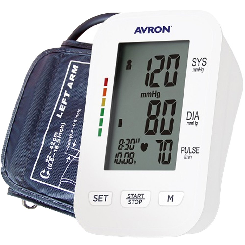 AVRON Avron CardioCheck Control Blood Pressure Monitor Πιεσόμετρο Μπράτσου με Λειτουργία Ανίχνευσης Αρρυθμίας 1 Τεμάχιο