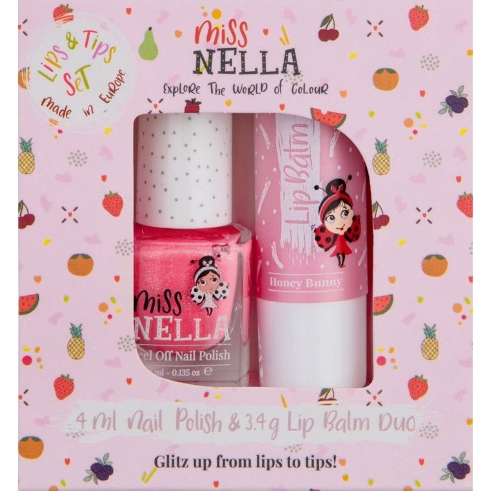 Miss Nella Promo Lip Balm Honey Bunny 3.4g & Peel Off Nail Polish Marsmallow Overload 4ml φωτογραφία