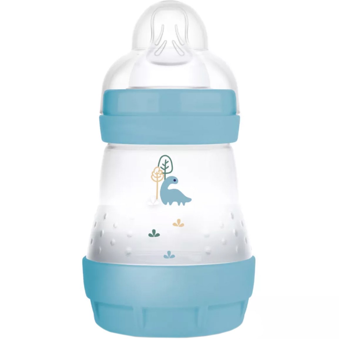 Mam Mam Easy Start Anti-Colic Plastic Bootle 0m+ Μπιμπερό Πολυπροπυλενίου με Θηλή Σιλικόνης Αργής Ροής & Σύστημα Κατά των Κολικών 160ml, Κωδ 350SBc - Μπλε 2