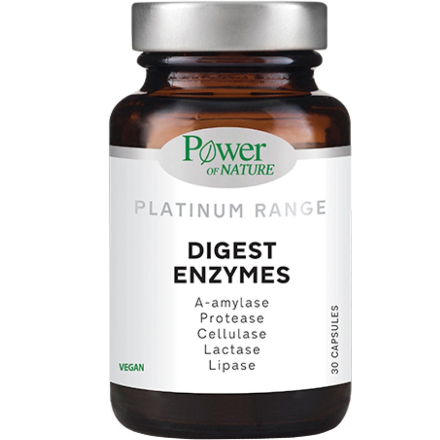 Power Health Power Health Platinum Range Digest Enzyms 150mg Συμπλήρωμα Διατροφής με Πεπτικά Ένζυμα για την Υποστήριξη του Πεπτικού Συστήματος & την Καλύτερη Απορρόφηση των Θρεπτικών Συστατικών 30caps