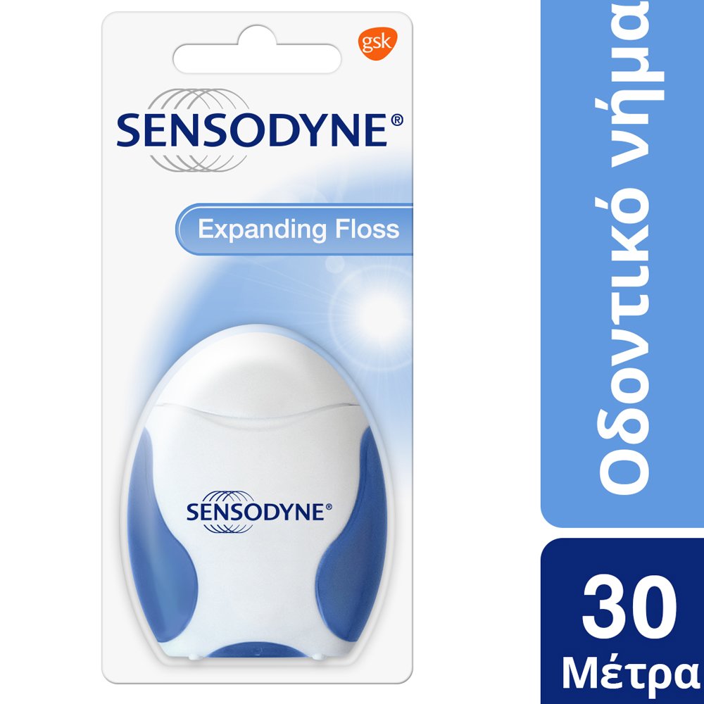 Sensodyne Sensodyne Expanding Floss Οδοντικό Νήμα για Μεσοδόντιο Καθαρισμό 30m