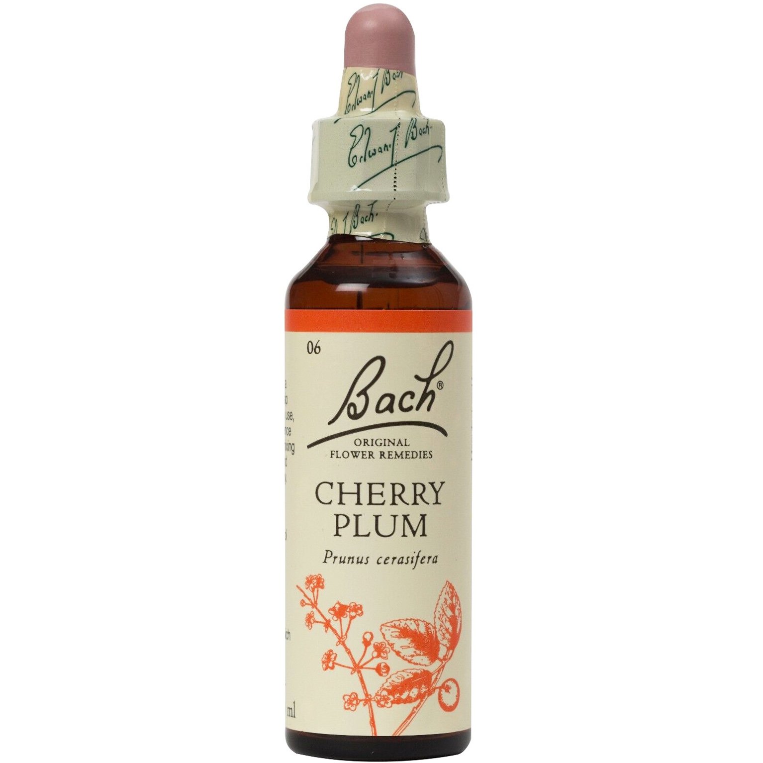 Bach Bach Cherry Plum Συμπλήρωμα Διατροφής Ανθοϊάματος με Εκχύλισμα Δαμασκηνιάς για Πνευματική Ισορροπία & Αυτοέλεγχο 20ml