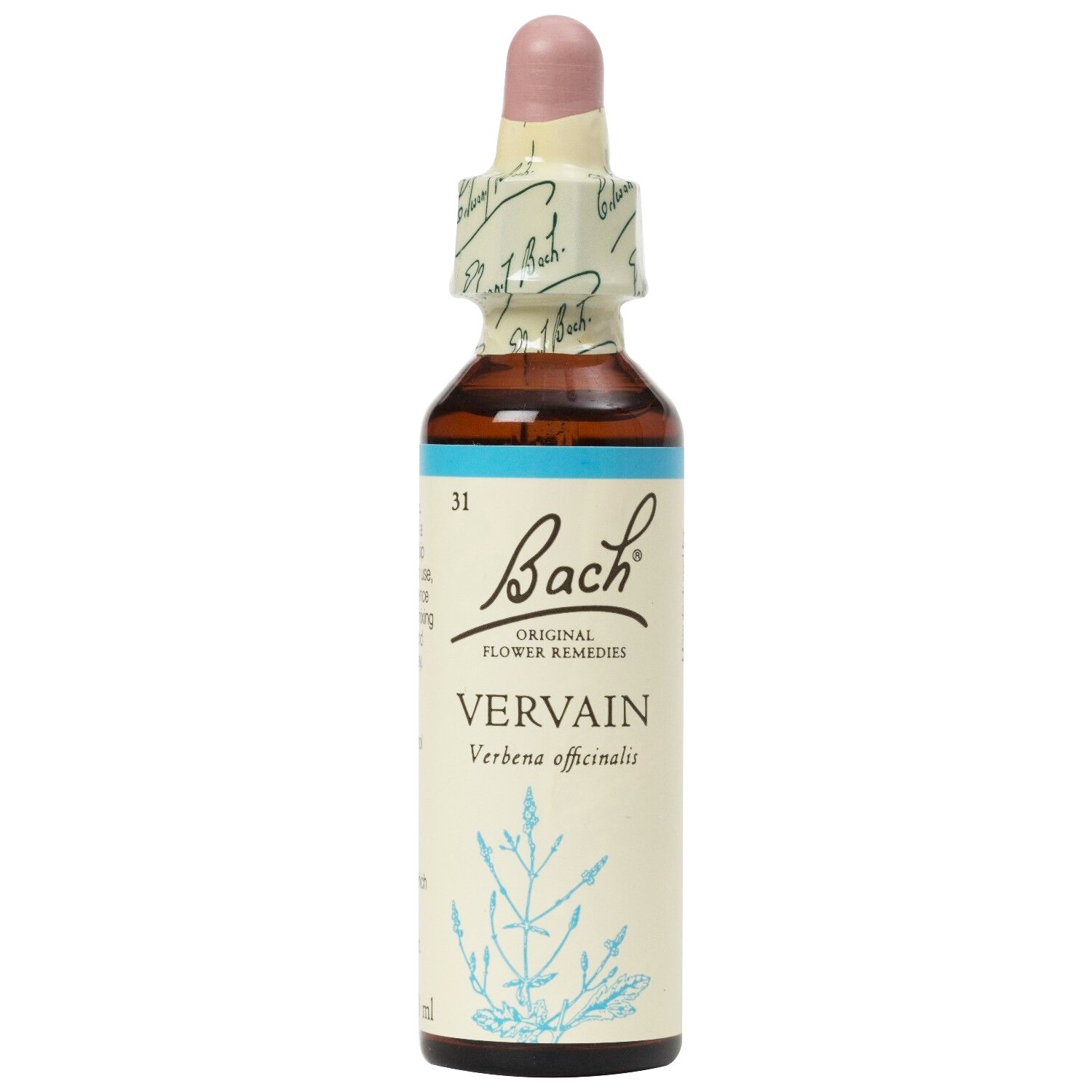 Bach Bach Vervain Συμπλήρωμα Διατροφής Ανθοϊάματος Vervain για Άτομα με Υψηλές Προσδοκίες & Στόχους 20ml