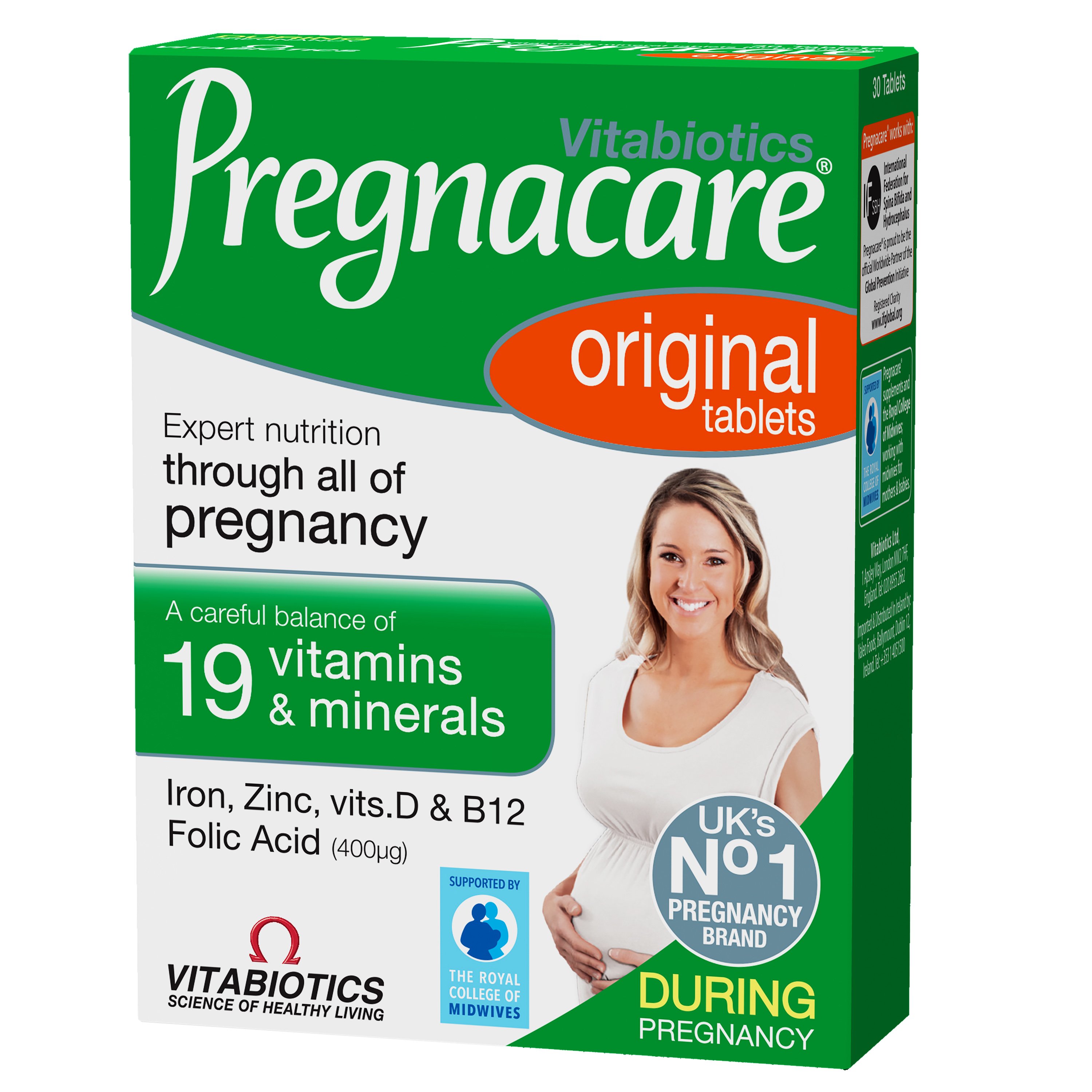 Vitabiotics Vitabiotics Pregnacare Original Συμπλήρωμα Διατροφής για την Υποστήριξη των Γυναικών Κατά την Περίοδο της Εγκυμοσύνης 30tabs