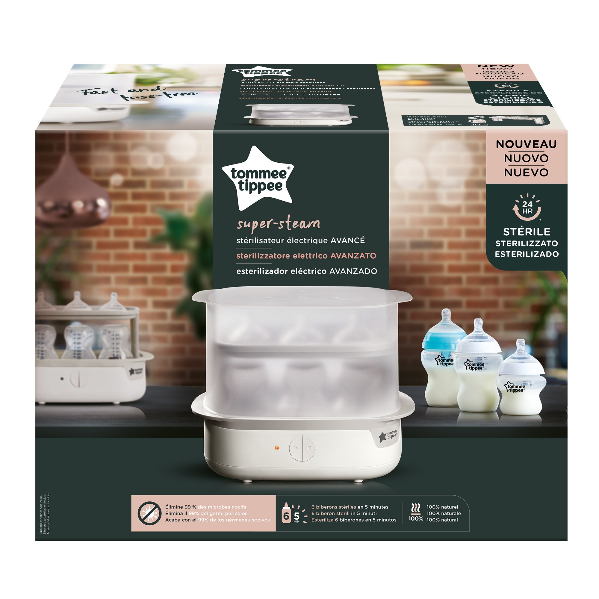 Tommee Tippee Tommee Tippee Electric Super Steam Sterilizer Κωδ 423210 Ηλεκτρικός Αποστειρωτής Ατμού 1 Τεμάχιο