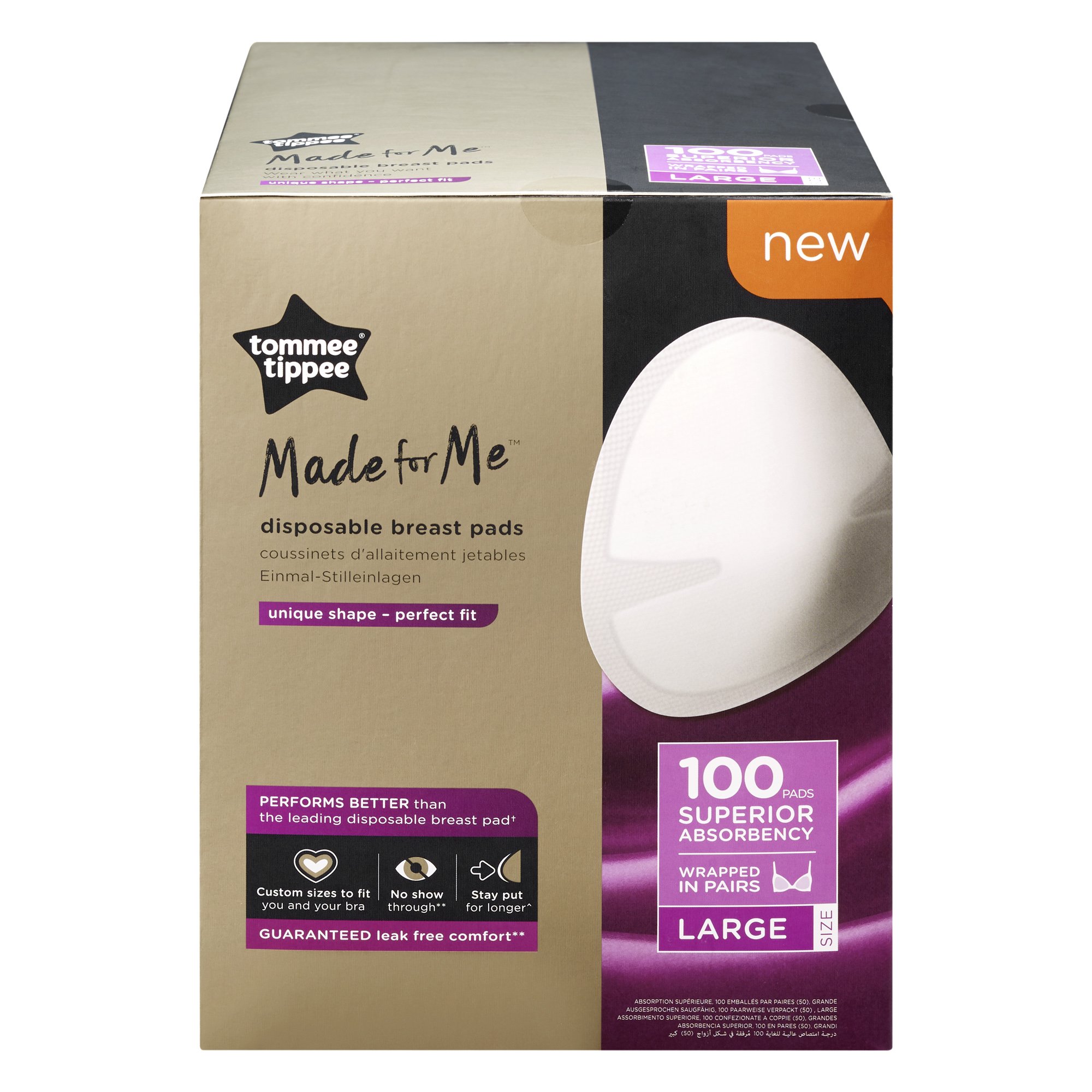 Tommee Tippee Tommee Tippee Disposable Breast Pads Daily Large Κωδ 423628 Επιθέματα Στήθους μίας Χρήσης 100 Τεμάχια