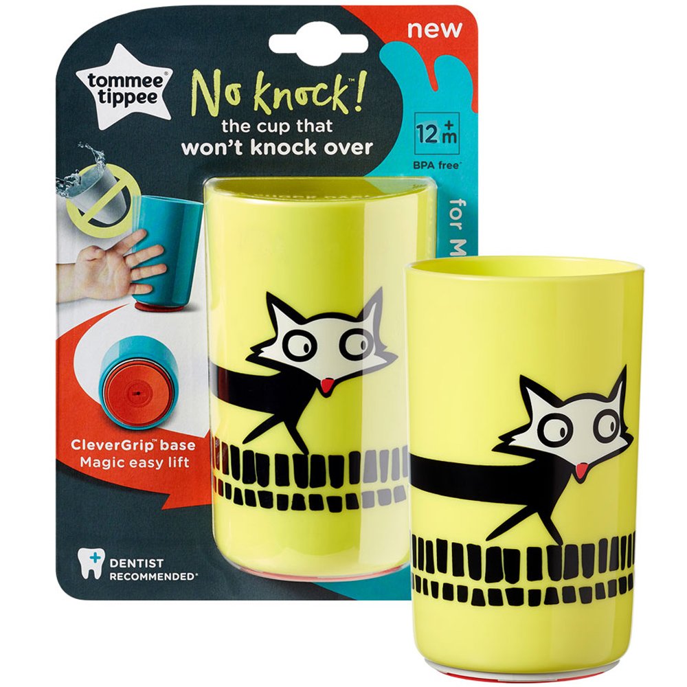 Tommee Tippee Tommee Tippee No Knock Cup 12m+ Κωδ 447160 Εκπαιδευτικό Κύπελλο που δεν Πέφτει Κίτρινο 300ml