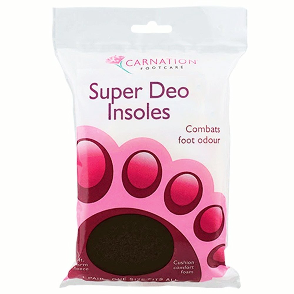 Carnation Footcare Super Deo Insoles Combats Foot Odour Πάτοι με Ειδικούς Παράγοντες Κατά των Μικροβίων & των Μυκήτων One Size 1 Ζευγάρι φωτογραφία