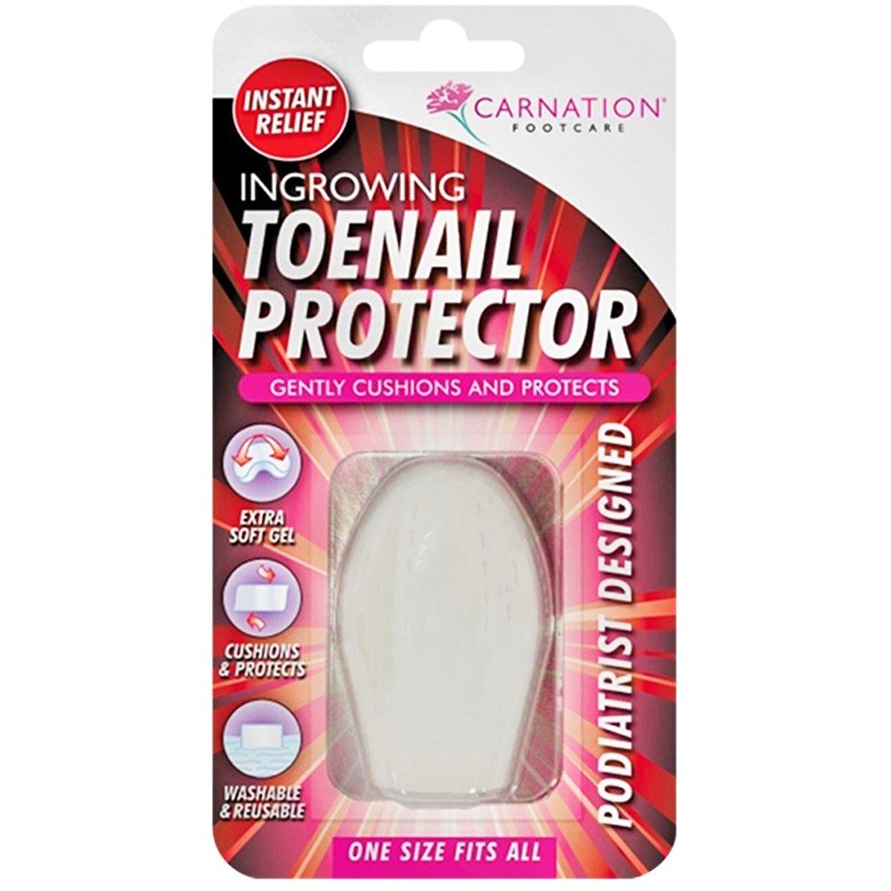 Carnation Carnation Footcare Ingrowing Toenail Protector Προστατευτικό Δαχτύλων Ποδιού για την Αποφυγή Εσωτερικής Ανάπτυξης Νυχιού Μέσα στο Δέρμα One Size 1 Τεμάχιο