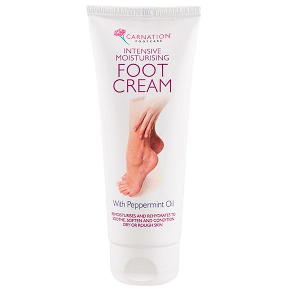 Carnation Carnation Footcare Intensive Moisturising Foot Cream Εντατική Ενυδατική Κρέμα Ποδιών Κατά της Ξηρότητας & της Άγριας Υφής της Επιδερμίδας, με Ουρία & Έλαιο Μέντας 100ml