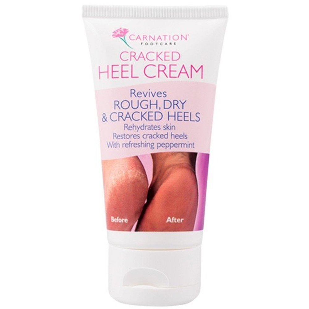 Carnation Carnation Footcare Cracked Heel Cream Κρέμα Αναζωογόνησης για Άγριες, Ξηρές & Ταλαιπωρημένες Πτέρνες με Έλαιο Μέντας 50ml