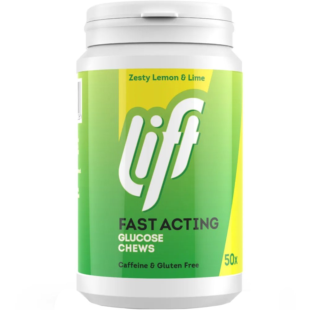 Lift Gluco Lift Gluco Fast Acting Glucose Συμπλήρωμα Διατροφής Γλυκόζης Άμεσης Δράσης για την Αντιμετώπιση της Υπογλυκαιμίας με Γεύση Λεμόνι 50 Chew.tabs - Zesty Lemon & Lime