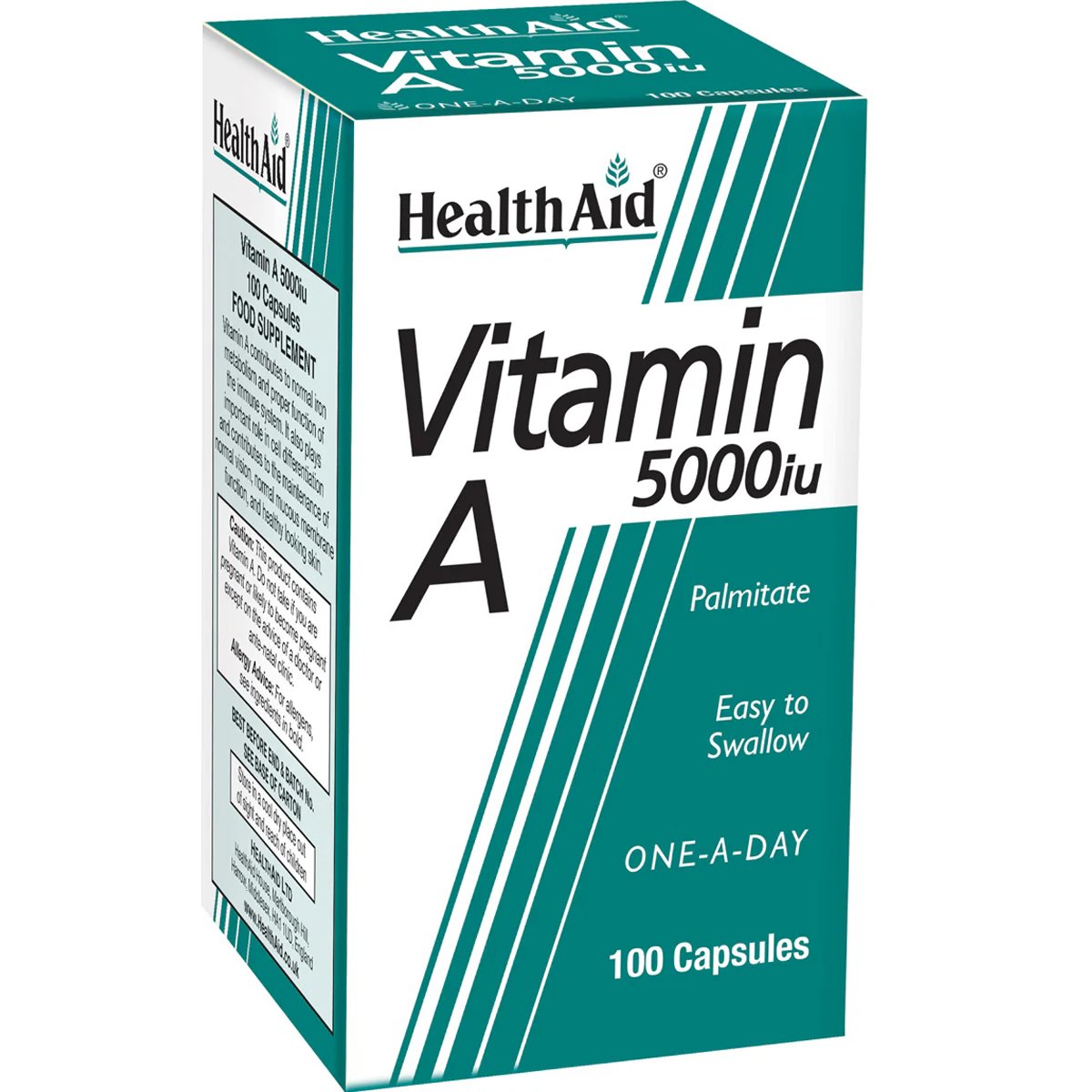 Health Aid Health Aid Vitamin A 5000iu Συμπλήρωμα Διατροφής με Βιταμίνη Α & D3 για την καλή Υγεία των Ματιών, Βλεννογόνων & Ανοσοποιητικού 100caps