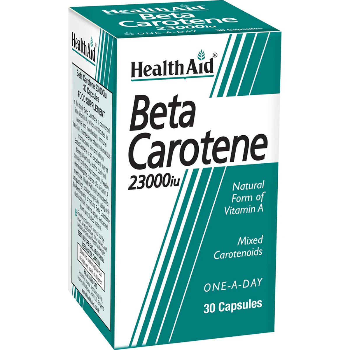 Health Aid Health Aid Beta Carotene 23000iu Συμπλήρωμα Διατροφής με Προβιταμίνη Α Φυτικής Προέλευσης με Αντιγηραντική & Ισχυρή Αντιοξειδωτική Δράση Κατά των Ελευθέρων Ριζών 30caps