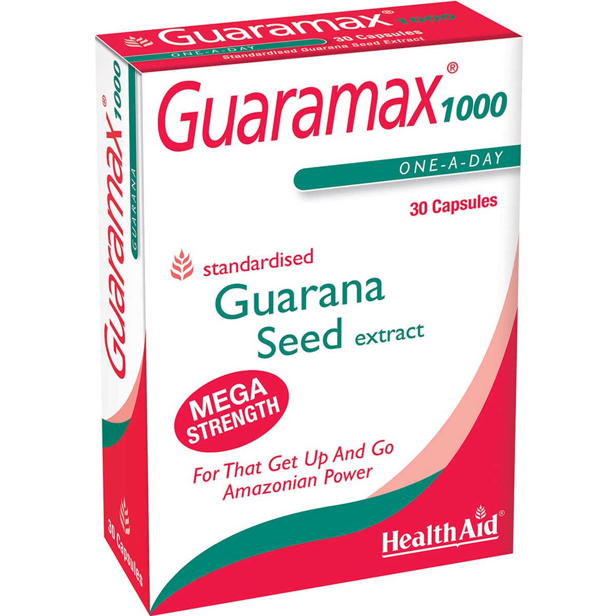 Health Aid Health Aid Guaramax 1000, 250mg Συμπλήρωμα Διατροφής Εκχυλίσματος Σπόρων Guarana για Ενέργεια & Τόνωση Κατά της Κόπωσης 30caps