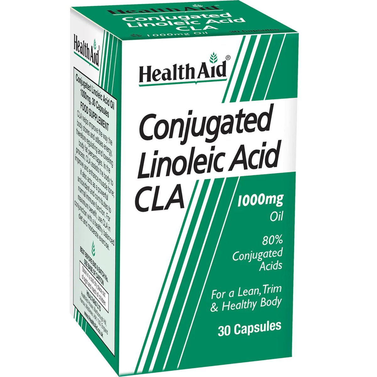 Health Aid Conjucated Linoleic Acid CLA 1000mg Συμπλήρωμα Διατροφής Συζευγμένου Λινολεϊκού Οξέος για την Καύση του Περιττού Λίπους & Διατήρηση της Μυϊκής Μάζας 30caps φωτογραφία