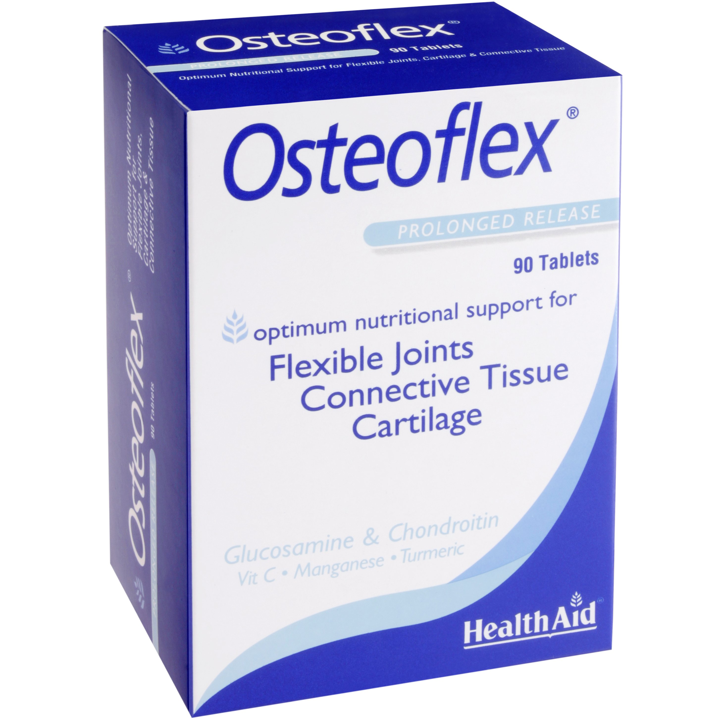 Health Aid Health Aid Osteoflex Συμπλήρωμα Διατροφής με Γλυκοζαμίνη, Χονδροϊτίνη, Βιταμίνη C & Μαγγάνιο για την Καλή Υγεία των Αρθρώσεων, Χόνδρου & Ελευθερία Κινήσεων 90tabs