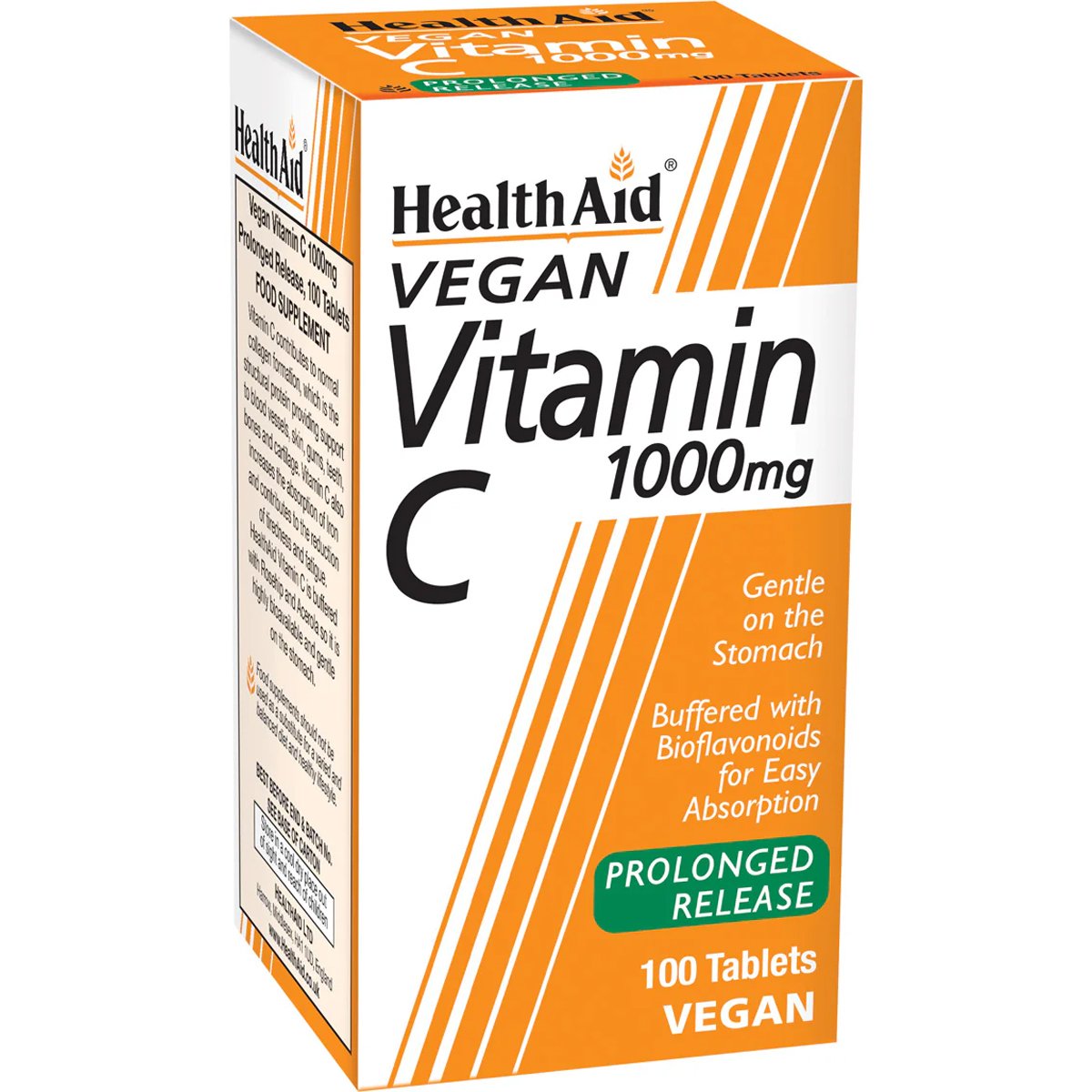 Health Aid Vitamin C 1000mg With Bioflavonoids Συμπλήρωμα Διατροφής Βιταμίνης C με Βιοφλαβονοειδή & Εκχυλίσματα Αγριοτριανταφυλλιάς & Ασερόλας Παρατεταμένης Αποδέσμευσης για Ενίσχυση του Ανοσοποιητικού 100tabs φωτογραφία