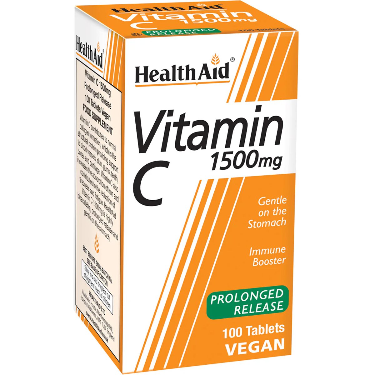 Health Aid Health Aid Vitamin C 1500mg Prolonged Release Συμπλήρωμα Διατροφής Βιταμίνης C Παρατεταμένης Αποδέσμευσης για Ενίσχυση του Ανοσοποιητικού 100tabs