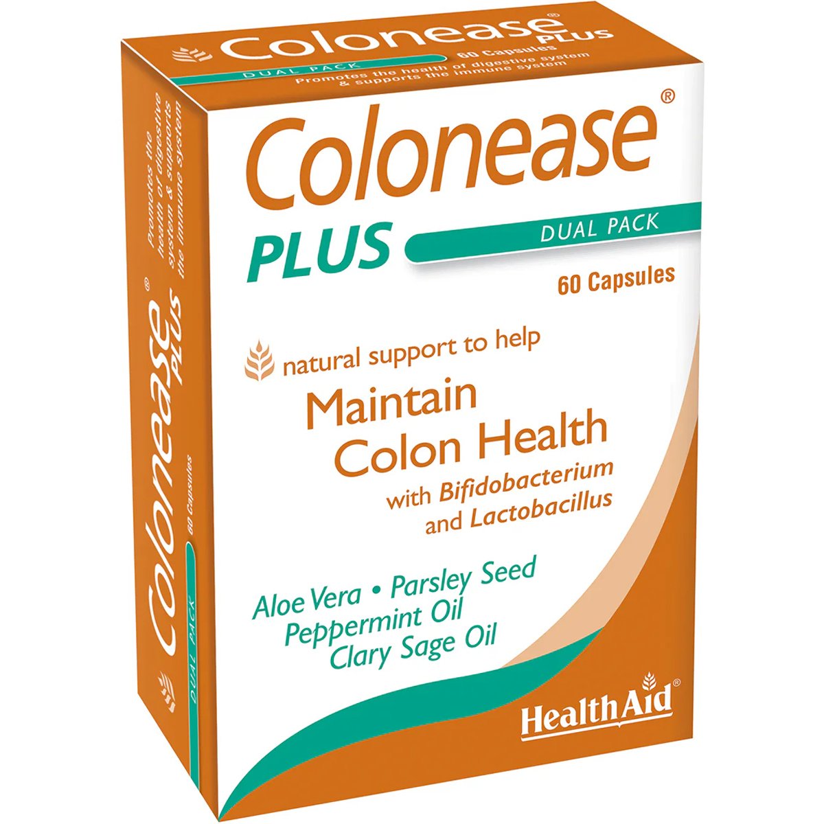 Health Aid Health Aid Colonease Plus 60caps,Συμπλήρωμα Διατροφής Προβιοτικών, Πρεβιοτικών, Εκχυλίσματος Αλόης & Έλαιο Βοτάνων για Ισορροπία της Εντερικής Μικροχλωρίδας & Αντιμετώπιση Γαστροπεπτικών Διαταραχών