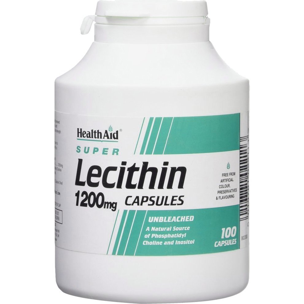 Health Aid Health Aid Lecithin 1200mg Συμπλήρωμα Διατροφής Λεκιθίνης Σόγιας για τον Μεταβολισμό του Λίπους & Έλεγχο του Βάρους 100caps