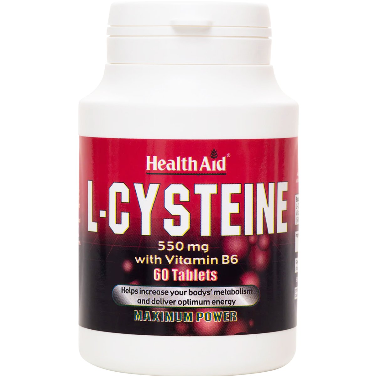 Health Aid Health Aid L-Cysteine with Vitamin B6 Συμπλήρωμα Διατροφής Αμινοξέος Κυστεΐνης & Βιταμίνης Β6 για Υγιή Μαλλιά, Νύχια & Δέρμα 30tabs