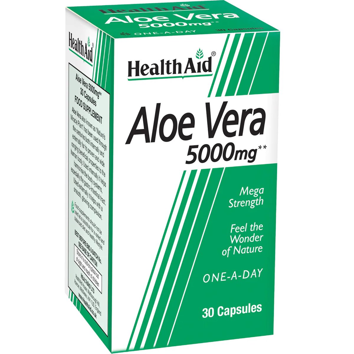 Health Aid Aloe Vera 5000mg Συμπλήρωμα Διατροφής Εκχυλίσματος Αλόη Βέρα για την Αντιμετώπιση της Δυσκοιλιότητας & Δυσπεψίας με Αντιοξειδωτικές Ιδιότητες 30caps φωτογραφία