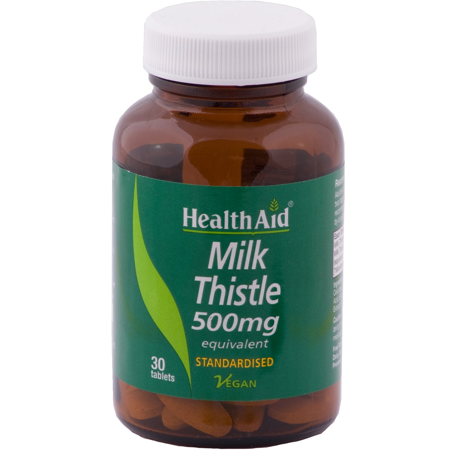 Health Aid Health Aid Milk Thistle 500mg Συμπλήρωμα Διατροφής με Εκχύλισμα Γαϊδουράγκαθου για την Προστασία του Ήπατος με Αντιφλεγμονώδεις & Αντιοξειδωτικές Ιδιότητες 30tabs