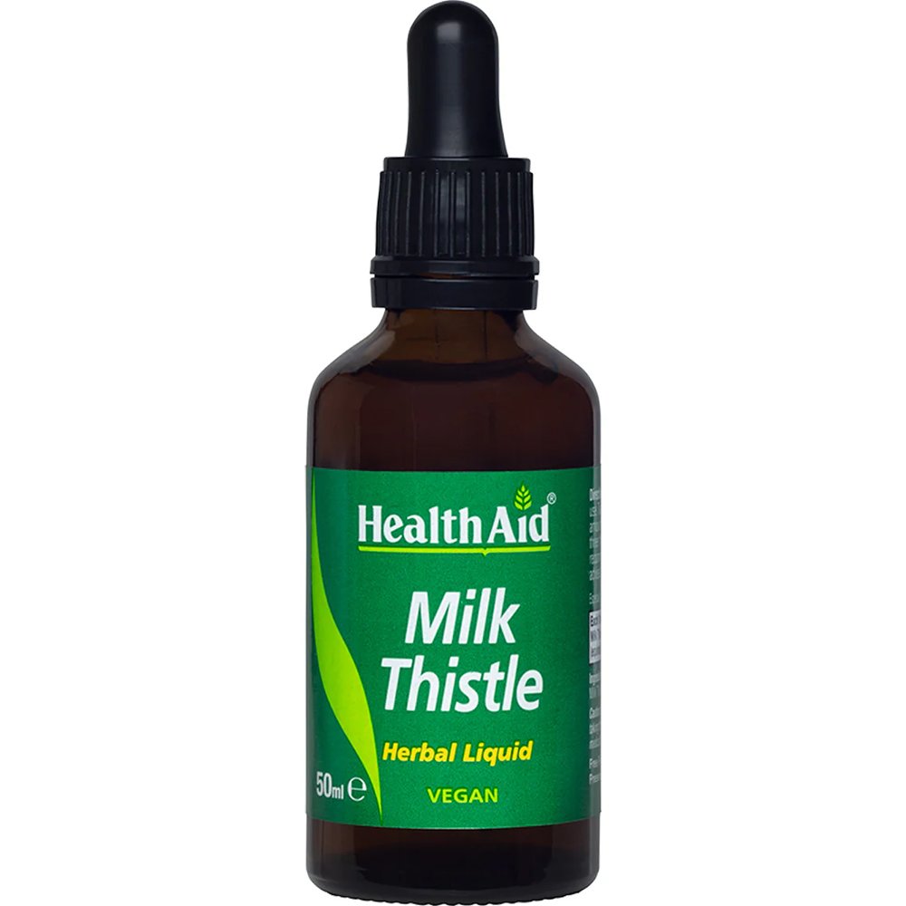 Health Aid Health Aid Milk Thistle Liquid Συμπλήρωμα Διατροφής Εκχυλίσματος Γαϊδουράγκαθου για την Προστασία του Ήπατος με Αντιφλεγμονώδεις & Αντιοξειδωτικές Ιδιότητες σε Πόσιμο Υγρό 50ml