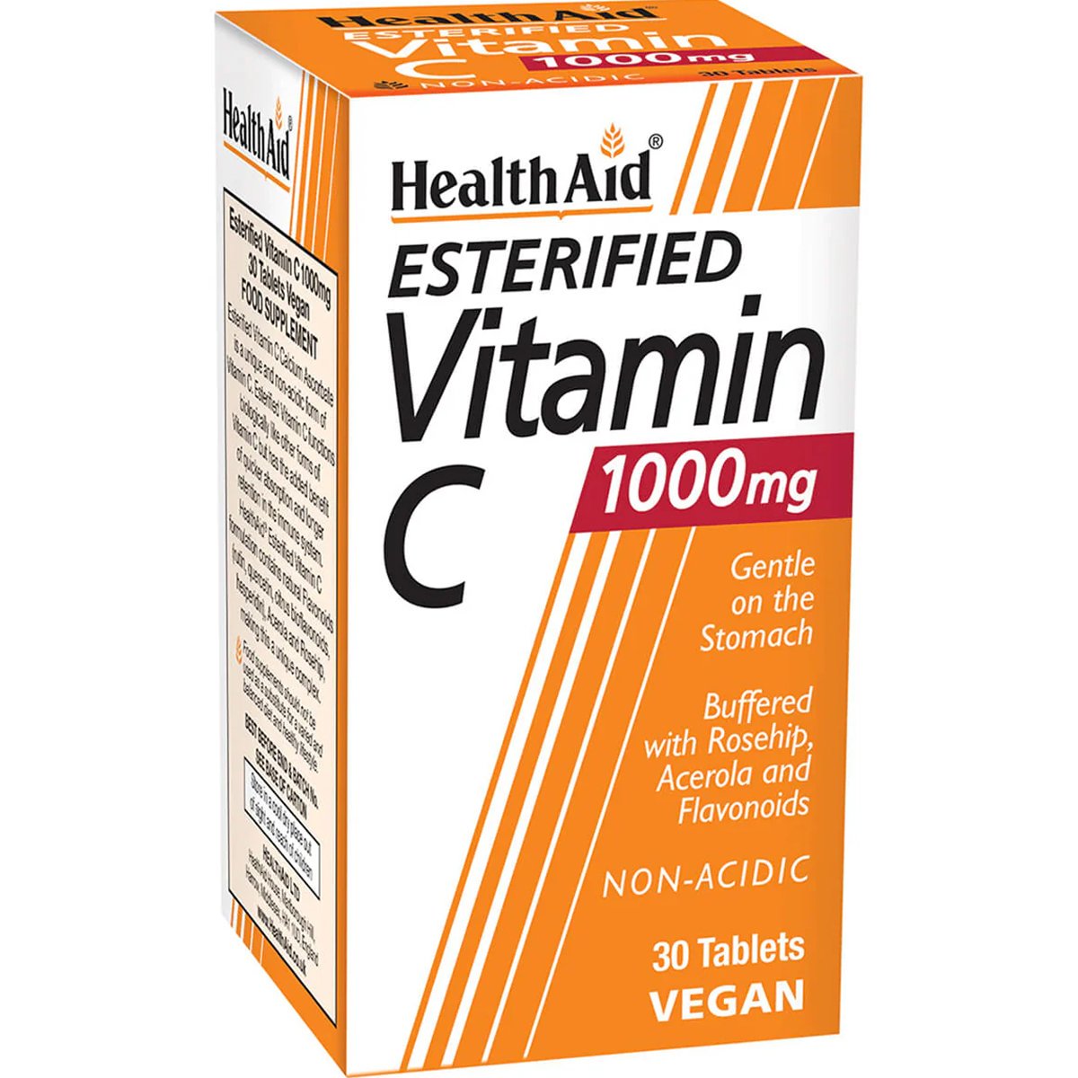 Health Aid Health Aid Esterified Vitamin C 1000mg Συμπλήρωμα Διατροφής με Βιταμίνη C Εστερικής Μορφής, Σύμπλεγμα Βιοφλαβονοειδών & Εκχύλισμα Ασερόλας για Μέγιστη Απορρόφηση & Ενίσχυση του Ανοσοποιητικού Συστήματος Φιλικό προς το Στομάχι 30tabs