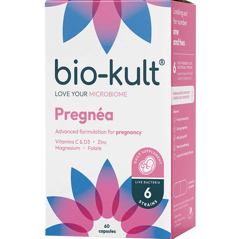 Bio-Kult Protexin Bio-Kult Pregnea Συμπλήρωμα Διατροφής Προβιοτικών, Βιταμινών & Μετάλλων με Φολικό Οξύ για Ενίσχυση του Γαστροπεπτικού Συστήματος Γυναικών Πριν & Κατά την Εγκυμοσύνη 60caps