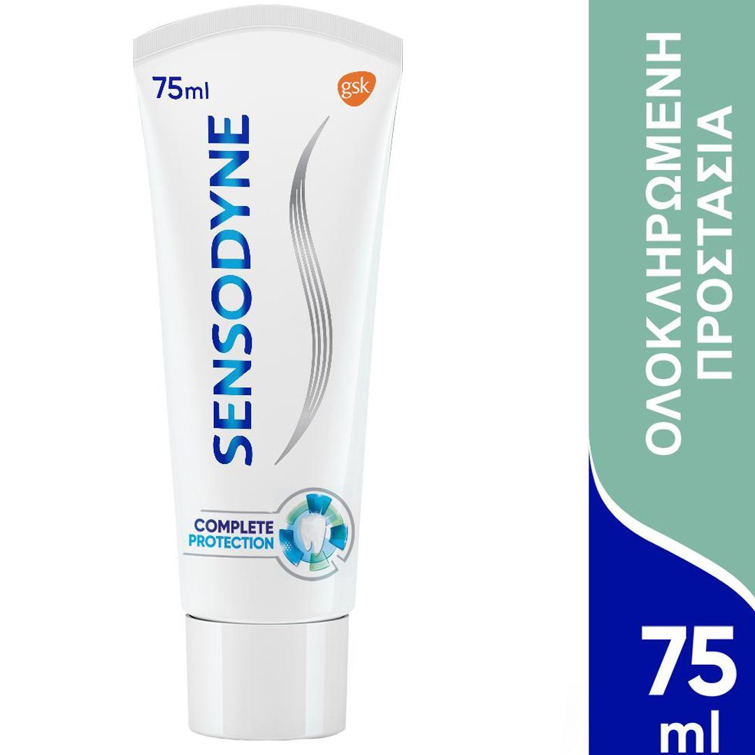 Sensodyne Complete Protection+ Toothpaste Cool Mint Οδοντόκρεμα για Καθημερινή Φροντίδα & Προστασία από την Ευαισθησία των Δοντιών 75ml