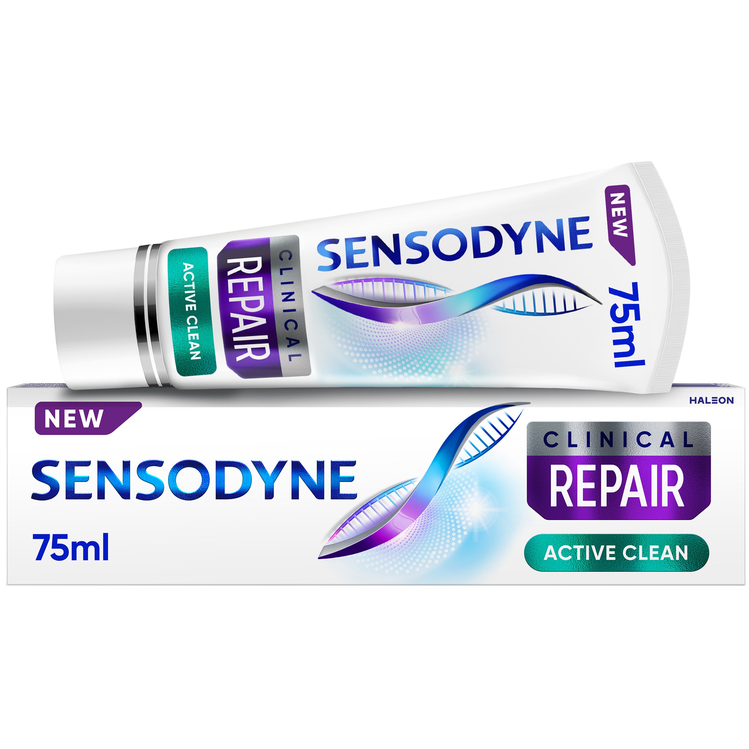 Sensodyne Sensodyne Clinical Repair Active Clean Οδοντόκρεμα για Αναδόμηση των Ευαίσθητων δοντιών 75ml